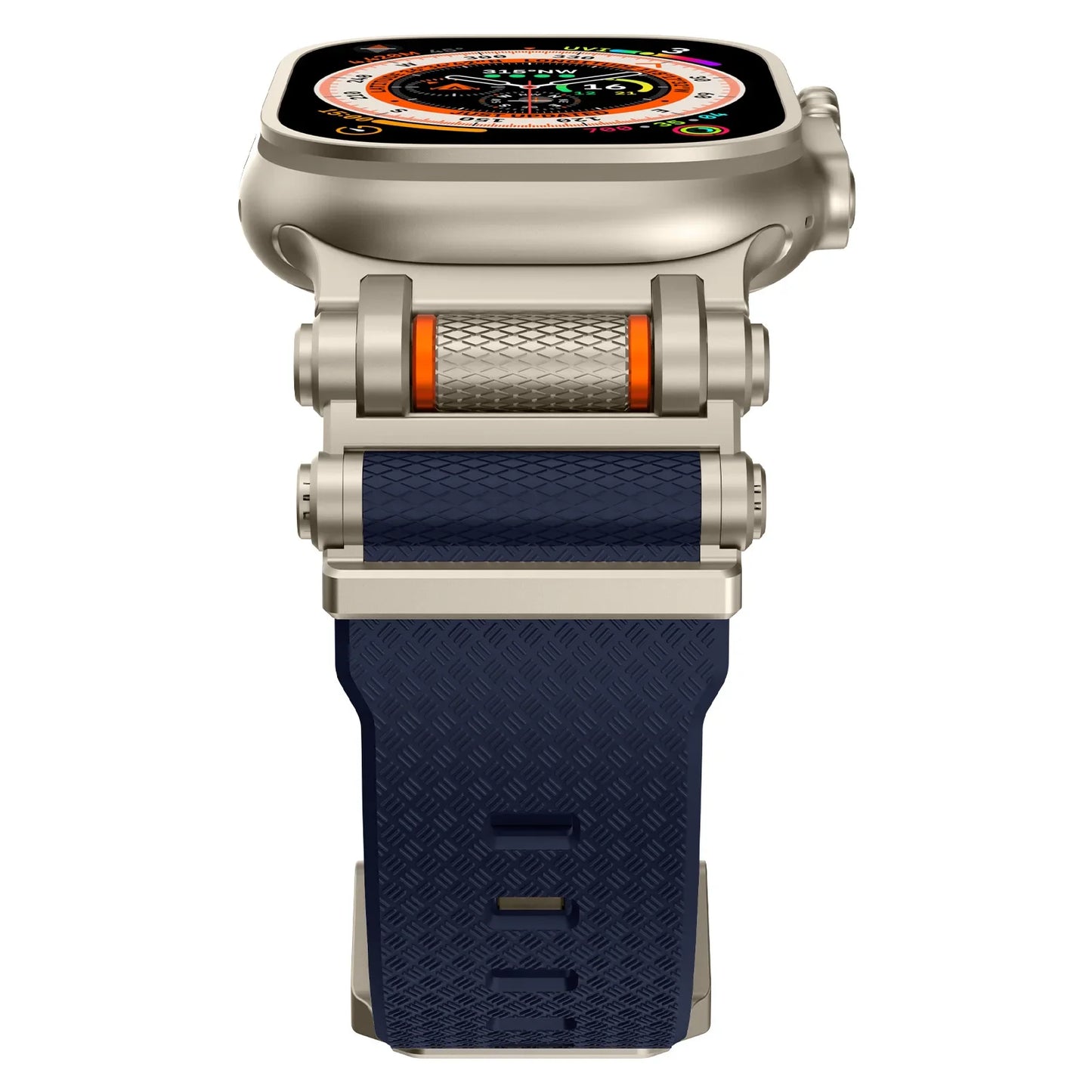 Rubber Sports Band for Apple Watch Ultra 2 49mm Series 10 9 8 7 Se 6 5 Strap for IWatch Ultra 46mm 45mm 44mm Luxury TPU Bracelet