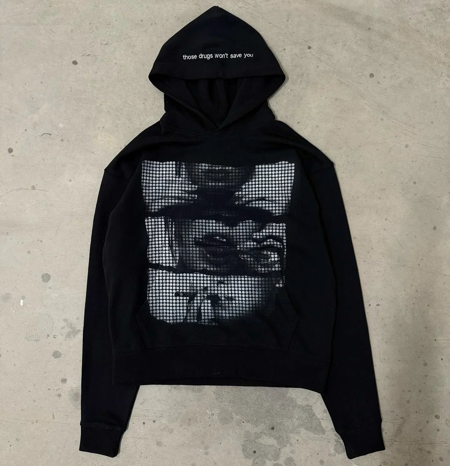 Sudadera Harajuku, sudaderas con capucha grises Vintage, ropa Y2k, Tops, ropa de calle informal gótica, Sudadera con capucha Grunge de gran tamaño, chándal, ropa para hombre