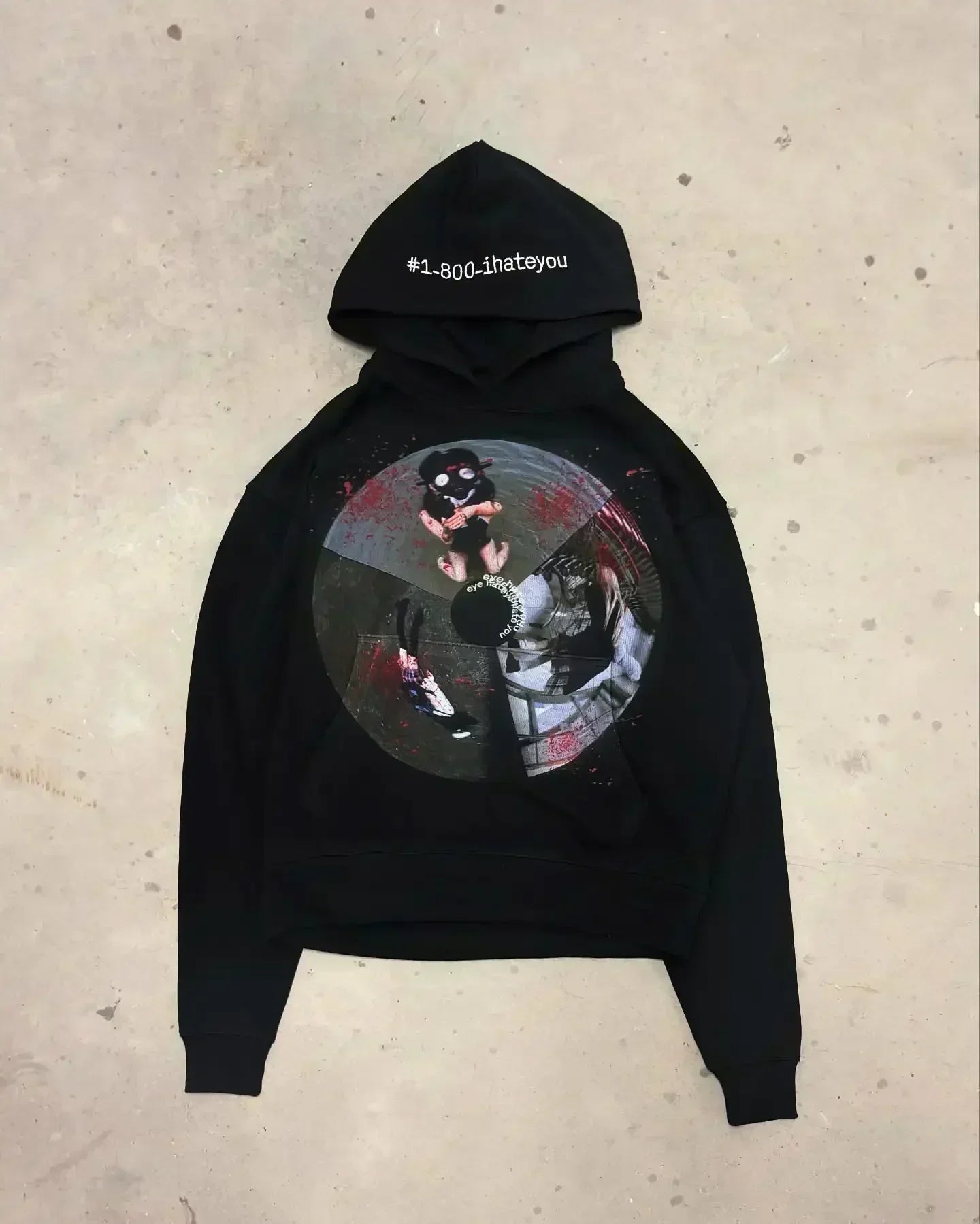 Sudadera Harajuku, sudaderas con capucha grises Vintage, ropa Y2k, Tops, ropa de calle informal gótica, Sudadera con capucha Grunge de gran tamaño, chándal, ropa para hombre