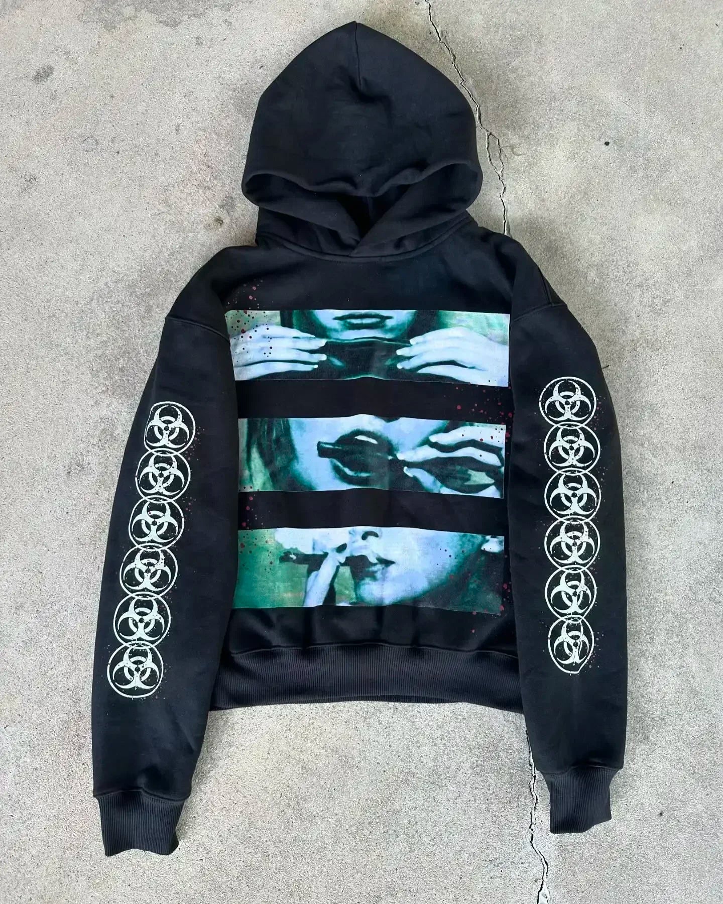 Sudadera Harajuku, sudaderas con capucha grises Vintage, ropa Y2k, Tops, ropa de calle informal gótica, Sudadera con capucha Grunge de gran tamaño, chándal, ropa para hombre