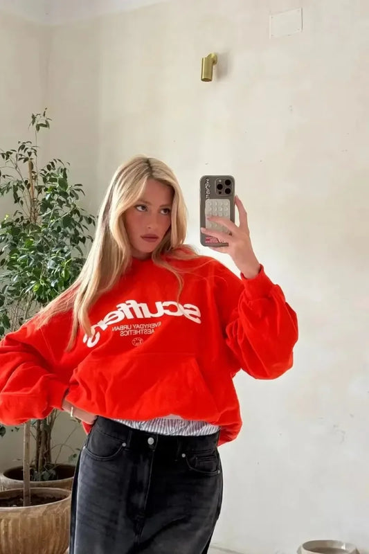 Sudaderas Y2k para hombres y mujeres, Sudadera con capucha de moda Retro Harajuku, ropa de calle con estampado del alfabeto, top de tendencia Hip Hop, sudadera de gran tamaño