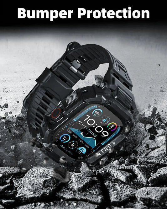 Eary para Apple Watch Case Band Ultra 2 1 49mm Protector de pantalla parachoques a prueba de golpes pulsera protectora de grado militar cubierta para IWatch