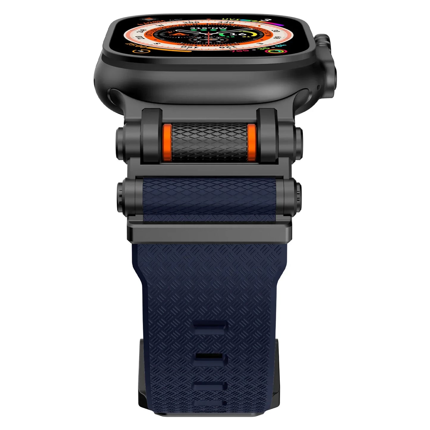 Rubber Sports Band for Apple Watch Ultra 2 49mm Series 10 9 8 7 Se 6 5 Strap for IWatch Ultra 46mm 45mm 44mm Luxury TPU Bracelet