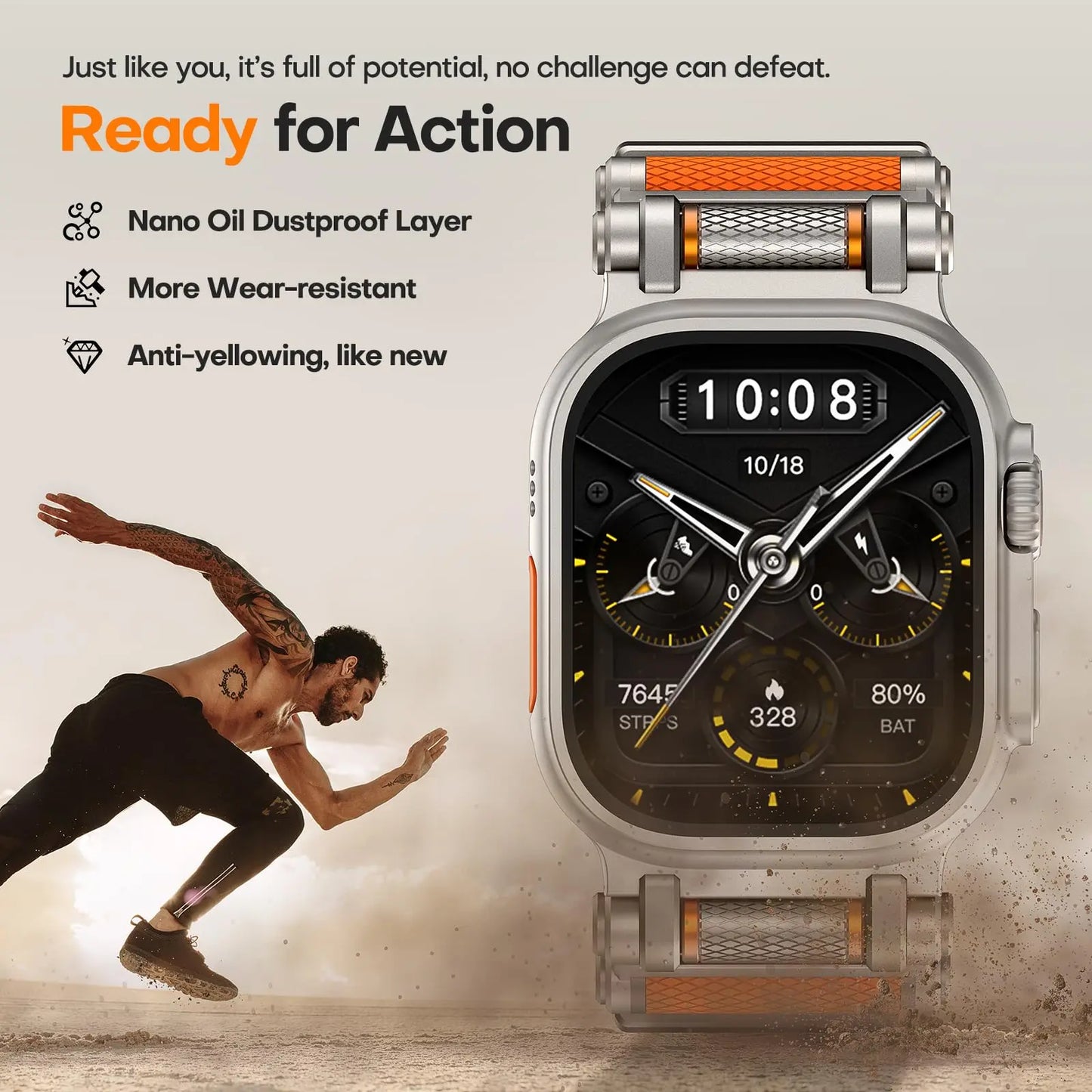Rubber Sports Band for Apple Watch Ultra 2 49mm Series 10 9 8 7 Se 6 5 Strap for IWatch Ultra 46mm 45mm 44mm Luxury TPU Bracelet