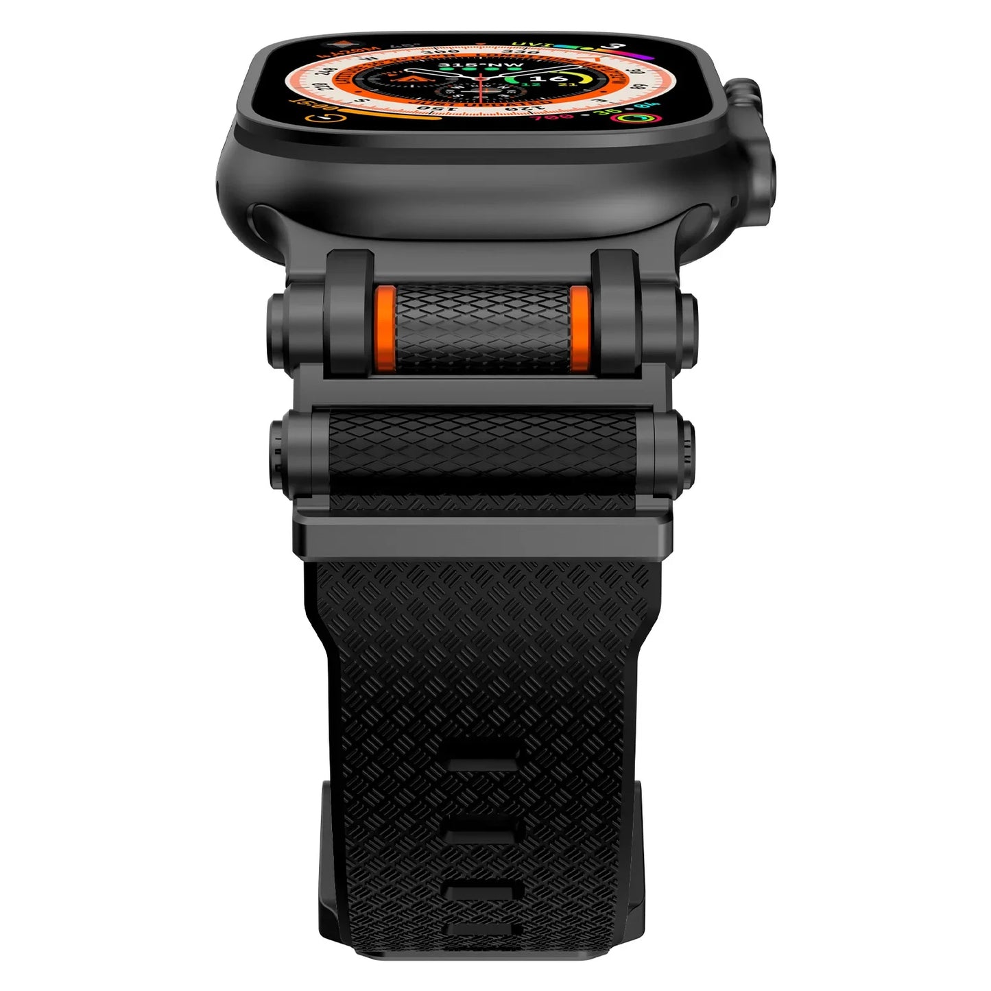 Rubber Sports Band for Apple Watch Ultra 2 49mm Series 10 9 8 7 Se 6 5 Strap for IWatch Ultra 46mm 45mm 44mm Luxury TPU Bracelet