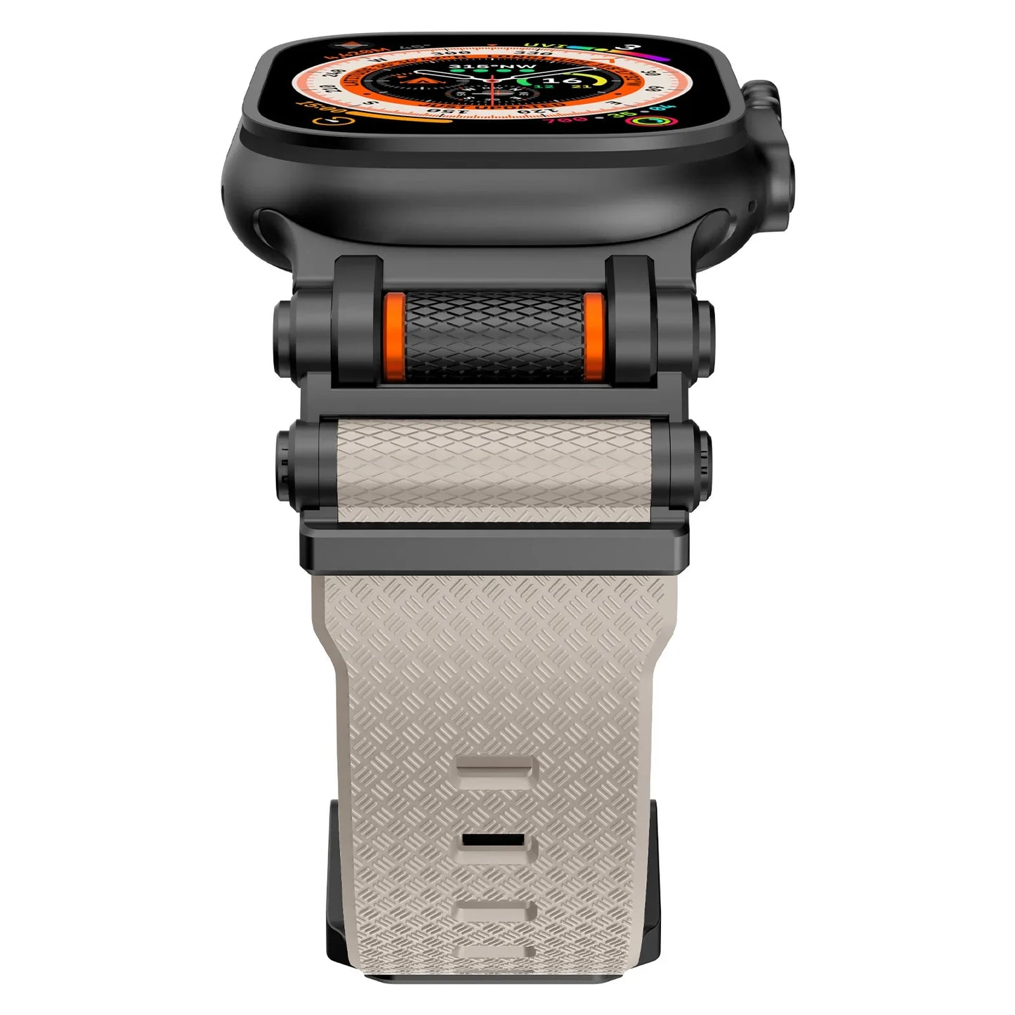 Rubber Sports Band for Apple Watch Ultra 2 49mm Series 10 9 8 7 Se 6 5 Strap for IWatch Ultra 46mm 45mm 44mm Luxury TPU Bracelet