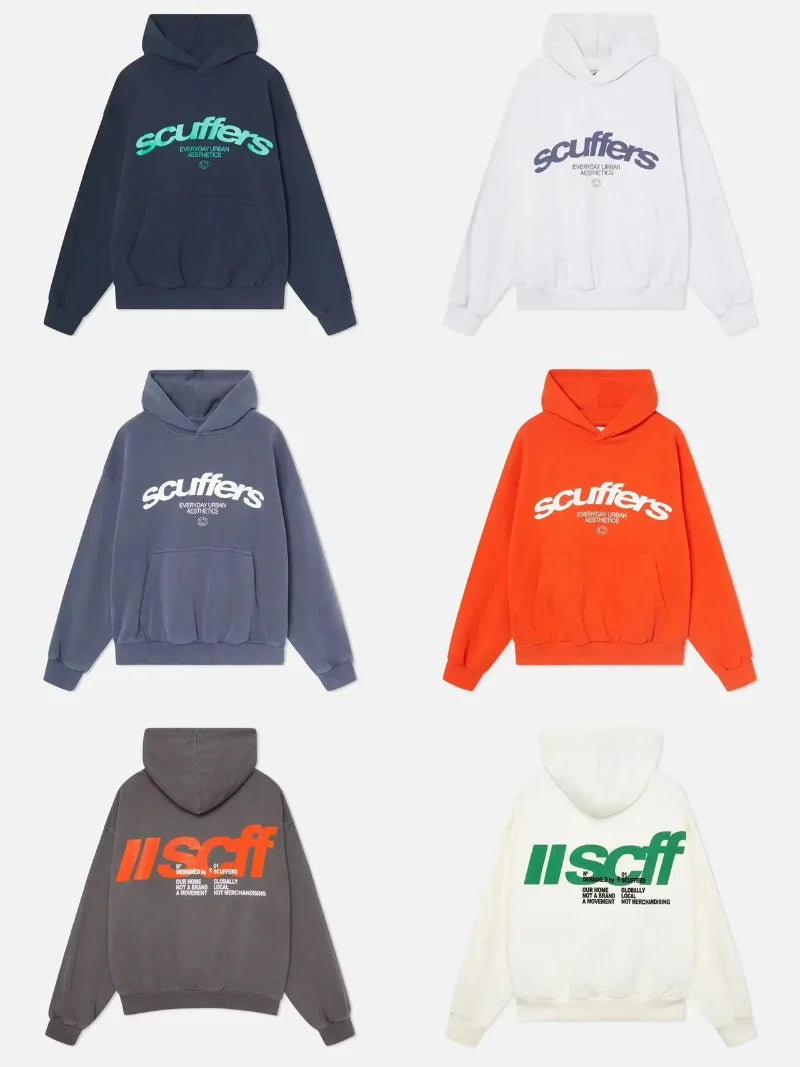 Sudaderas Y2k para hombres y mujeres, Sudadera con capucha de moda Retro Harajuku, ropa de calle con estampado del alfabeto, top de tendencia Hip Hop, sudadera de gran tamaño
