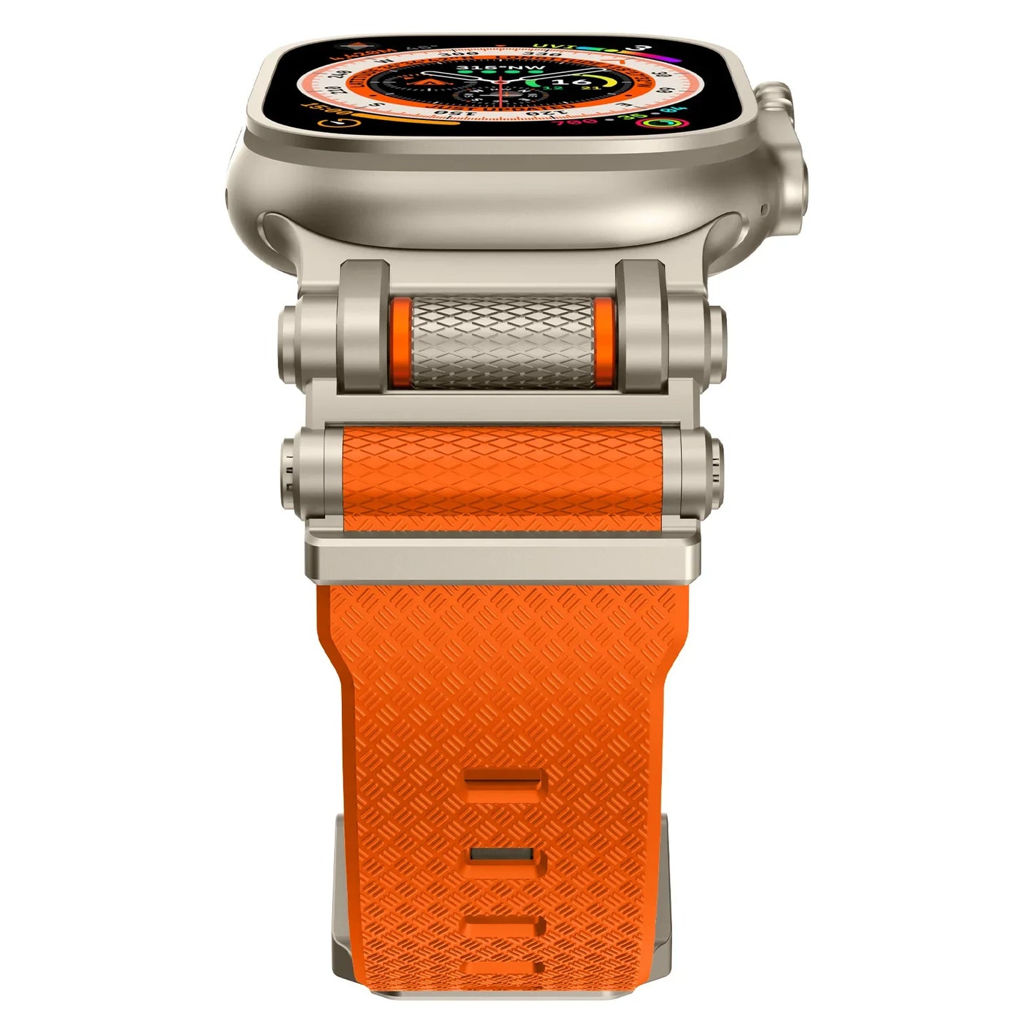 Rubber Sports Band for Apple Watch Ultra 2 49mm Series 10 9 8 7 Se 6 5 Strap for IWatch Ultra 46mm 45mm 44mm Luxury TPU Bracelet