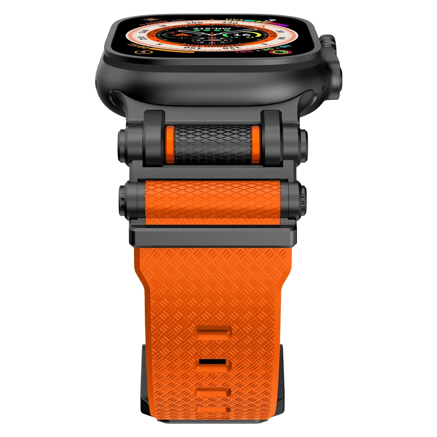 Rubber Sports Band for Apple Watch Ultra 2 49mm Series 10 9 8 7 Se 6 5 Strap for IWatch Ultra 46mm 45mm 44mm Luxury TPU Bracelet