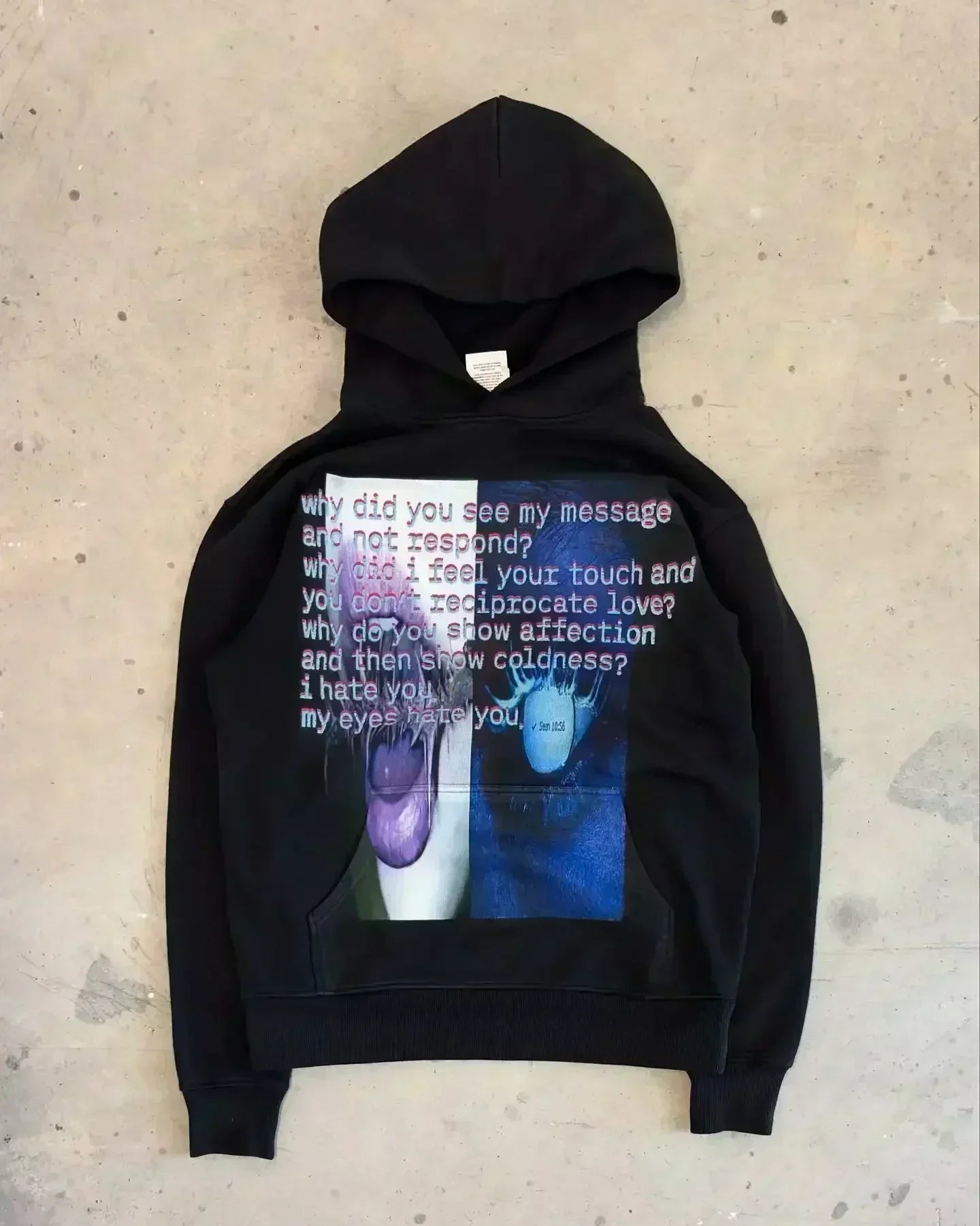Sudadera Harajuku, sudaderas con capucha grises Vintage, ropa Y2k, Tops, ropa de calle informal gótica, Sudadera con capucha Grunge de gran tamaño, chándal, ropa para hombre