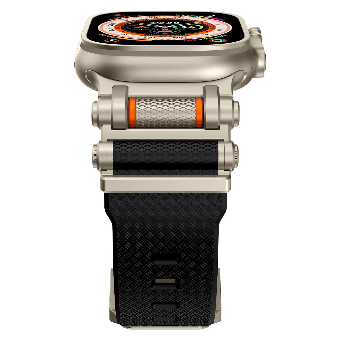 Rubber Sports Band for Apple Watch Ultra 2 49mm Series 10 9 8 7 Se 6 5 Strap for IWatch Ultra 46mm 45mm 44mm Luxury TPU Bracelet